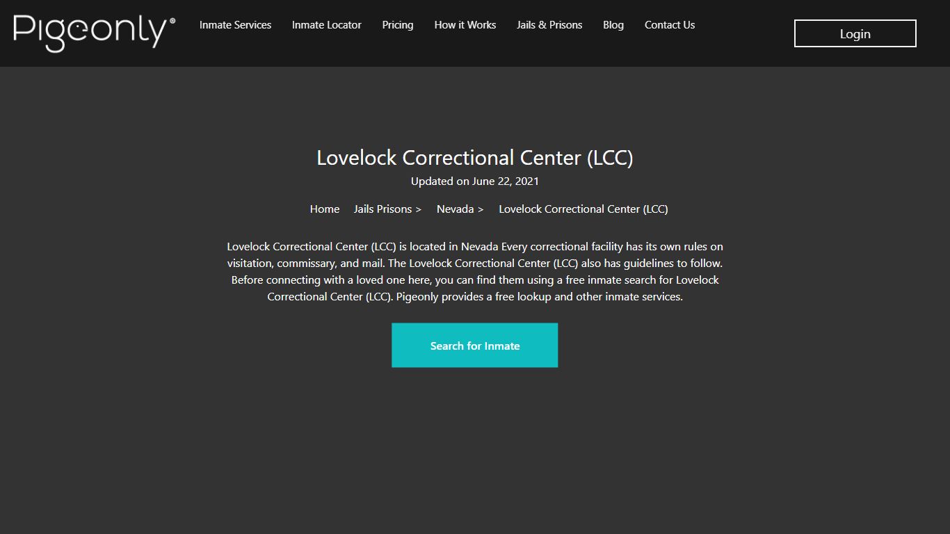 Lovelock Correctional Center (LCC) Inmate Search | Nevada